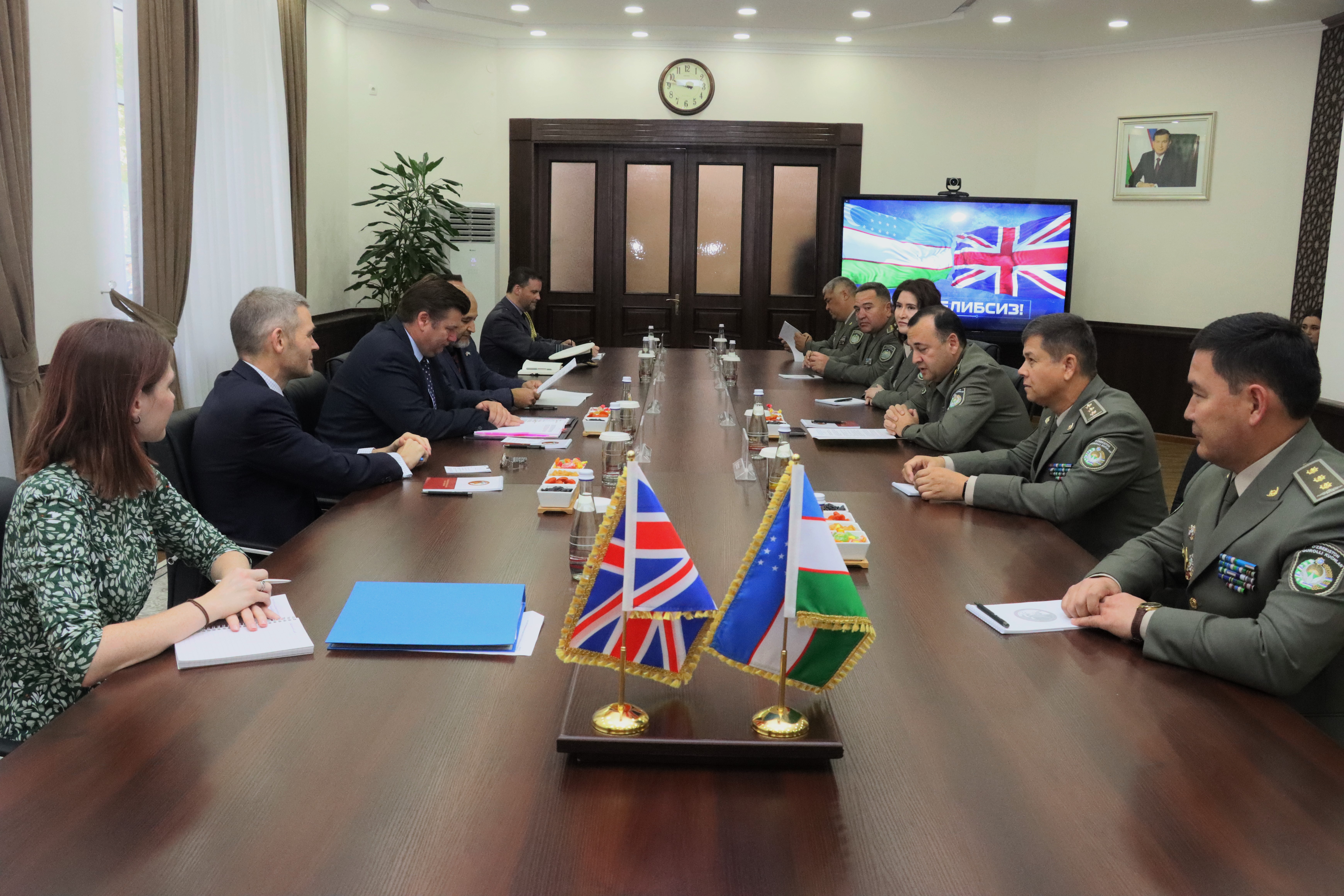 UK ministry of defense met with high-level Uzbek officials